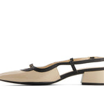 Andrea - Women's Slingback Pointed Toe Low Heel Pumps