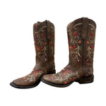 Stetson - Women's Floral Square Toe