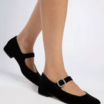 Penelope Chilvers - Women’s Low Mary Jane Diamante Velvet Shoes