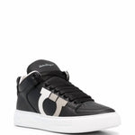 Salvatore Ferragamo - Men's Gancini High-top Calf Leather Sneakers