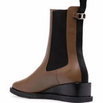 Salvatore Ferragamo - Women's Wedged Leather Ankle Boots