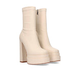 Exe - Women's High Block Heeled Platform Bootie