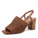 Django & Juliette - Women's Pickle Weave Leather Sandals