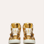 Valentino - Men's Stud Mirror Effect Synthetic Fiber Mid-top Sneakers