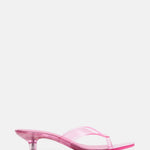 Steve Madden - Women's Tracie Y2k Jelly Thong Kitten Heel Sandal