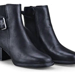 Bottero - Women's Couro Burnish Preto Short Boot
