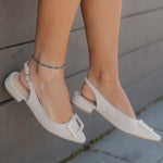 Chinese Laundry - Women's Sweetie Linen Slingback Flats