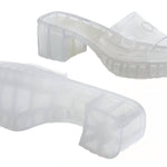 Gucci - Women’s Transparent Rubber Slide Sandals