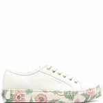 Salvatore Ferragamo - Women's Floral Trim Low Top Sneakers