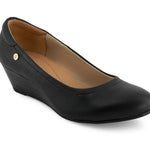 Andrea - Women's Leather Wedge Loafers