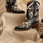 Oasis Society - Women's Bailey Embroidered Cowboy Booties