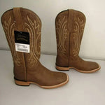 J.B. Dillon - Women's Wide Square Toe Pull-on Cowboy Boots
