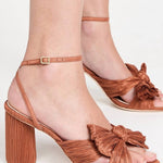 Loeffler Randall - Women's Camellia Pleated Bow Heel With Ankle Strap