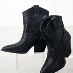 Corkys Footwear - Women's Rhinestone Block Ankle Bootie
