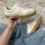 Mia - Women's Axel Floral Lace Ribbons Sneaker