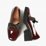 All Black - Women's Tap And Lugg Loafers