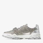 Jimmy Choo - Men's Diamond X Strap Low-top Sneakers With Crystals