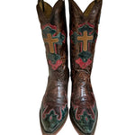 Corral - Women's Fruitcake Cross Pointed Toe Booties