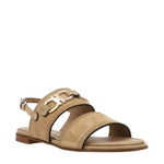 Salvatore Ferragamo - Women's Gancini Plaque Suede Sandals