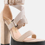 London Rag - Women's Fresh Daisy Harness Straps Block Heel Sandals