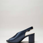 Nerogiardini - Women's Metallic Peep Toe Mule