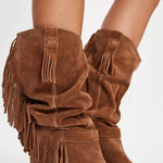 Free People - Faith Fringe Western Boots