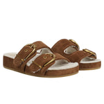 Veronica Beard - Prue Shearling Buckle Sandal
