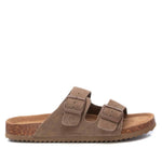 Xti - Men's Cork Footbed Suede Leather Sandals