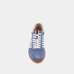 Shu Shop - Women's Striped Suede Sneakers