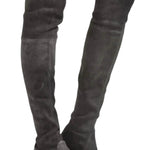 Stuart Weitzman - Lowland Flat Stretch Suede Over The Knee Boots