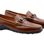 Martin Dingman - Men's Bill Water Buffalo Horse Bit Leather Loafers