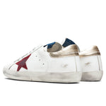 Super-Star Sneakers - White/Dark Red/Platinum