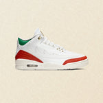 Air Jordan 3 Retro 'El Vuelo' - Summit White/Metallic Gold/Pine Green