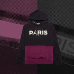 Jordan x Paris Saint-Germain Fleece Hoodie - Black/Bordeaux