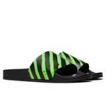Spray Stripes Slider - Black/Green