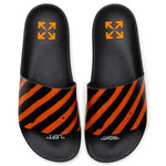 Spray Stripes Slider - Black/Orange