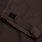 Herringbone Cotton Cargo Pants - Brown