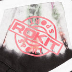 Floral Tie Dye Short - Black