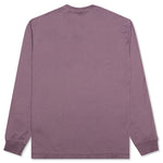 Garment Dyed L/S T-Shirt - Magenta