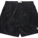 Nylon Metal Swimming Shorts - Black