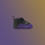 Jordan 12 Retro (TD) - Black/Field Purple/Metallic Gold